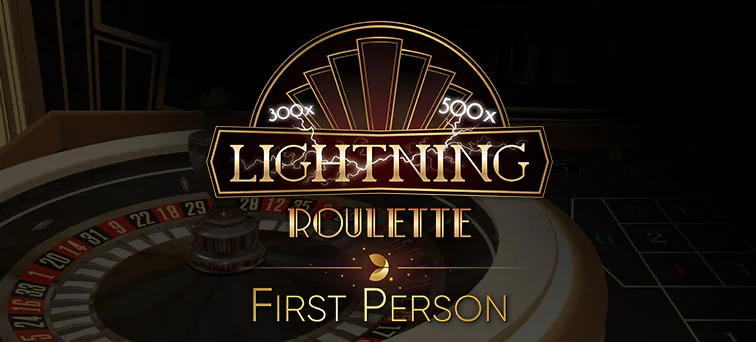 First Person Lightning Roulette online game logo by Evolution on star-casinoit.com