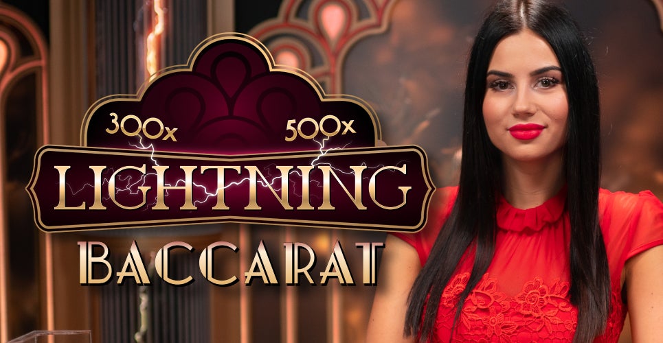 Lightning Baccarat casino game by Evolution – featured logo at Star Casino