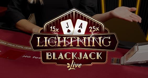Official Live Shows logo: Lightning Blackjack by Evolution at Star Casino